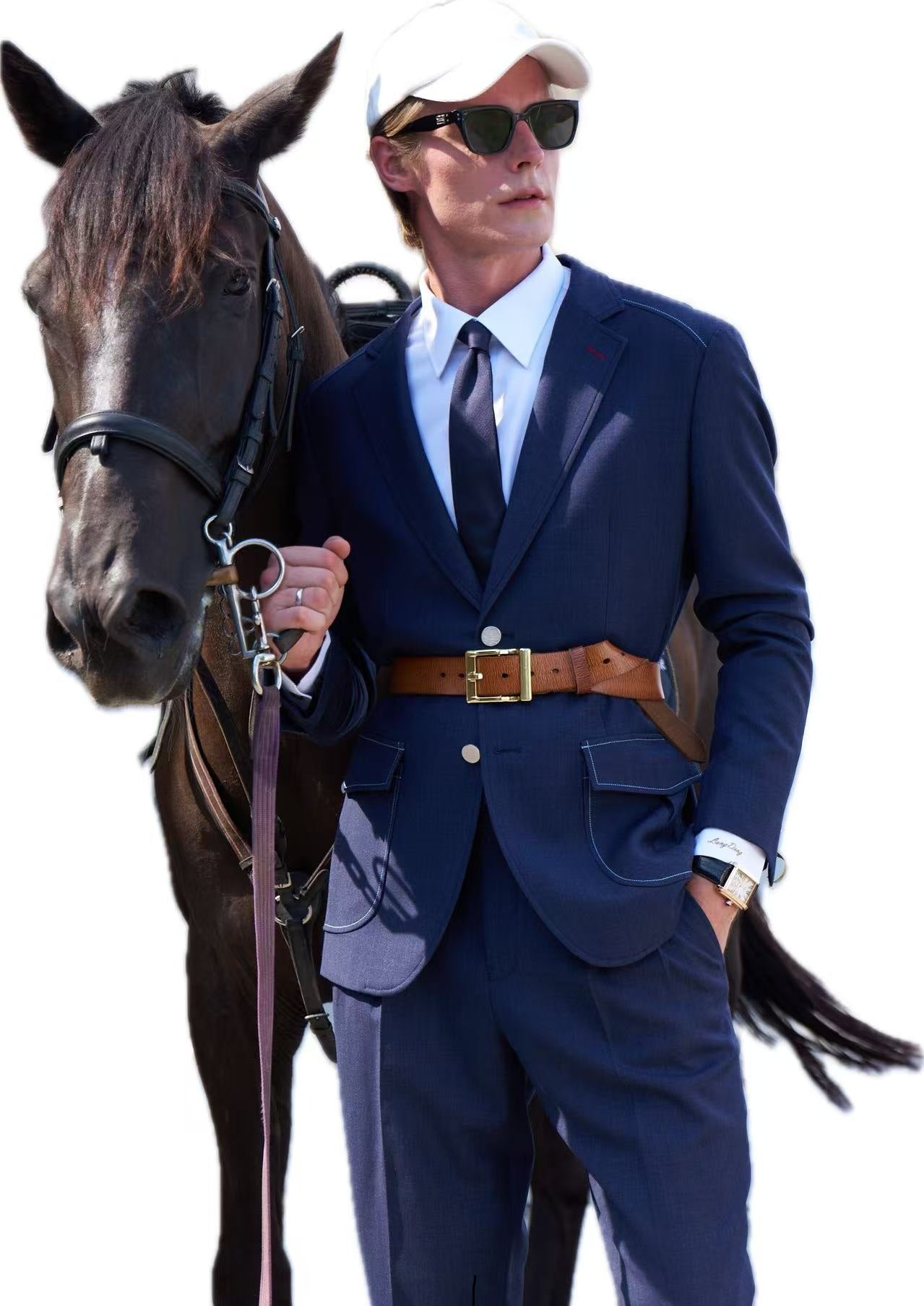 Equestrian Wool Blend Suit