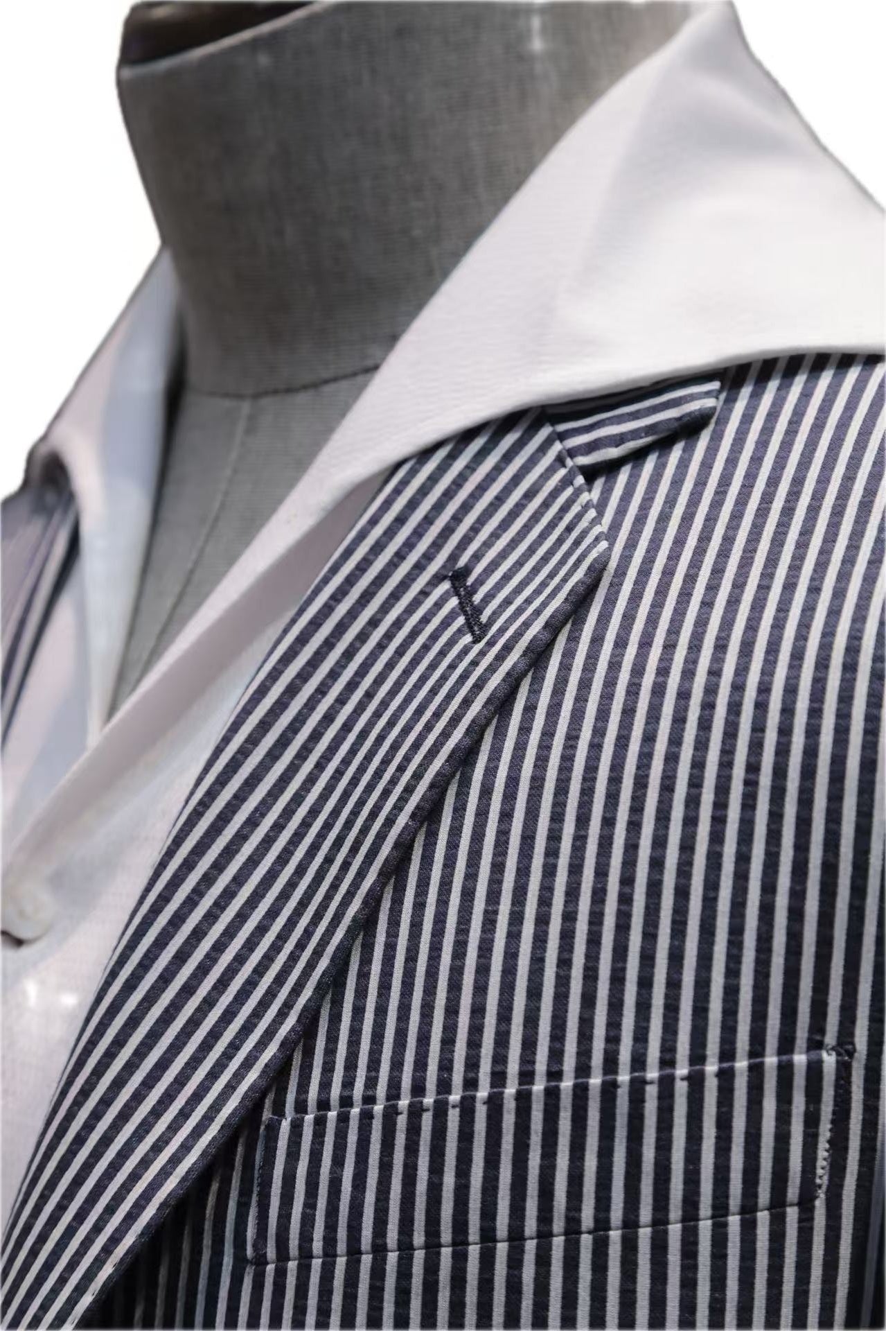 Cotton Blend Stripe Blazer