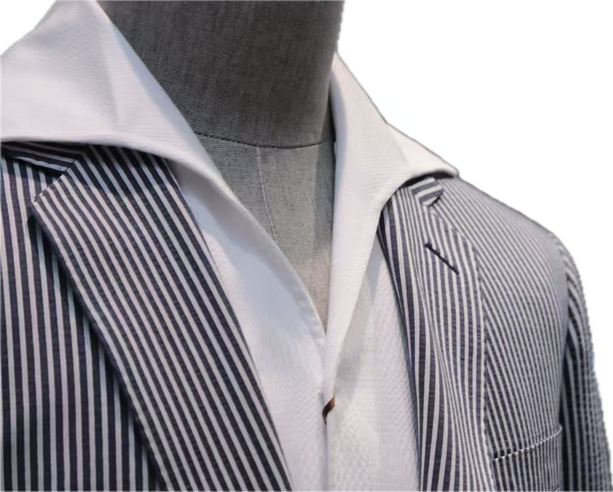Cotton Blend Stripe Blazer