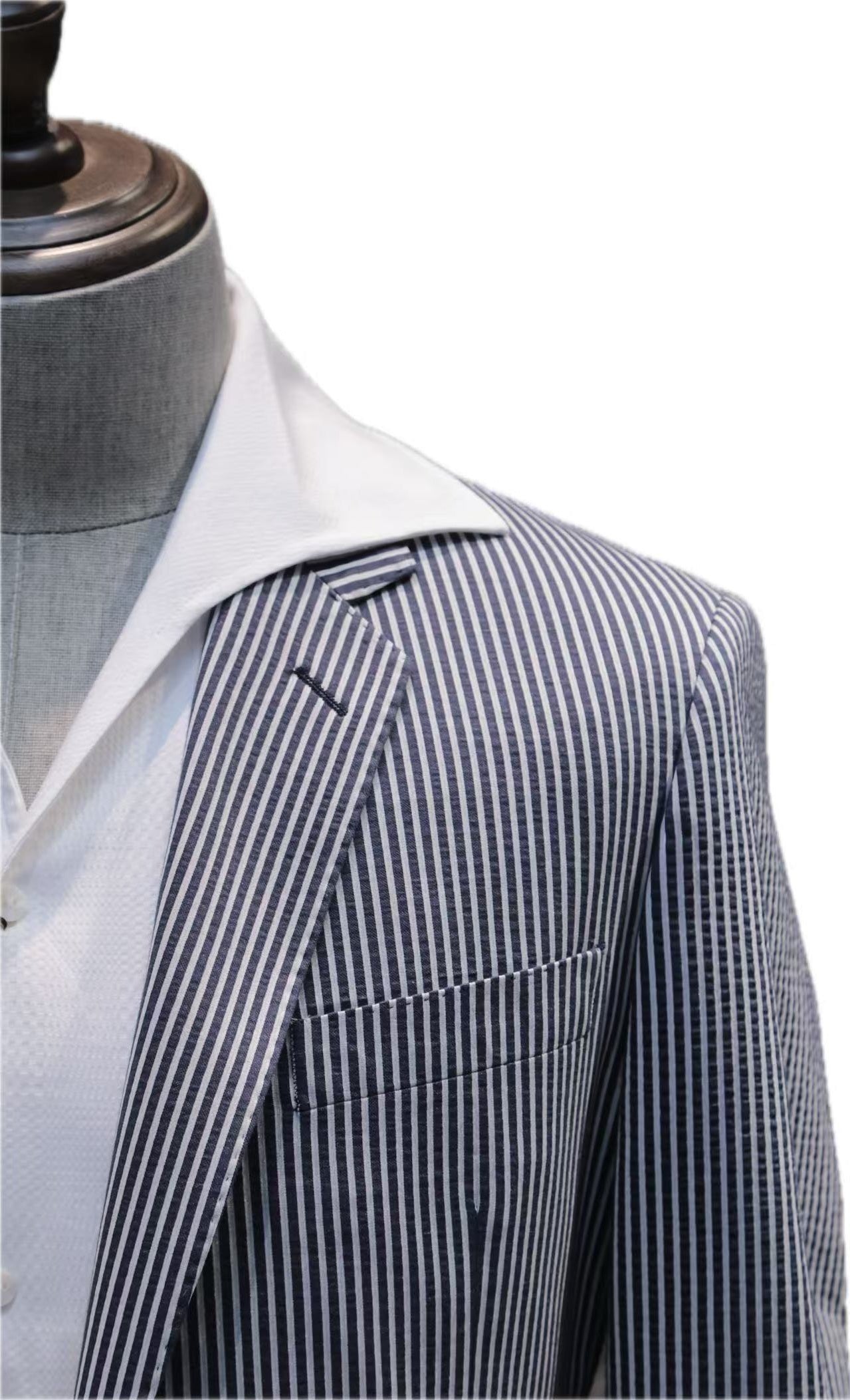 Cotton Blend Stripe Blazer