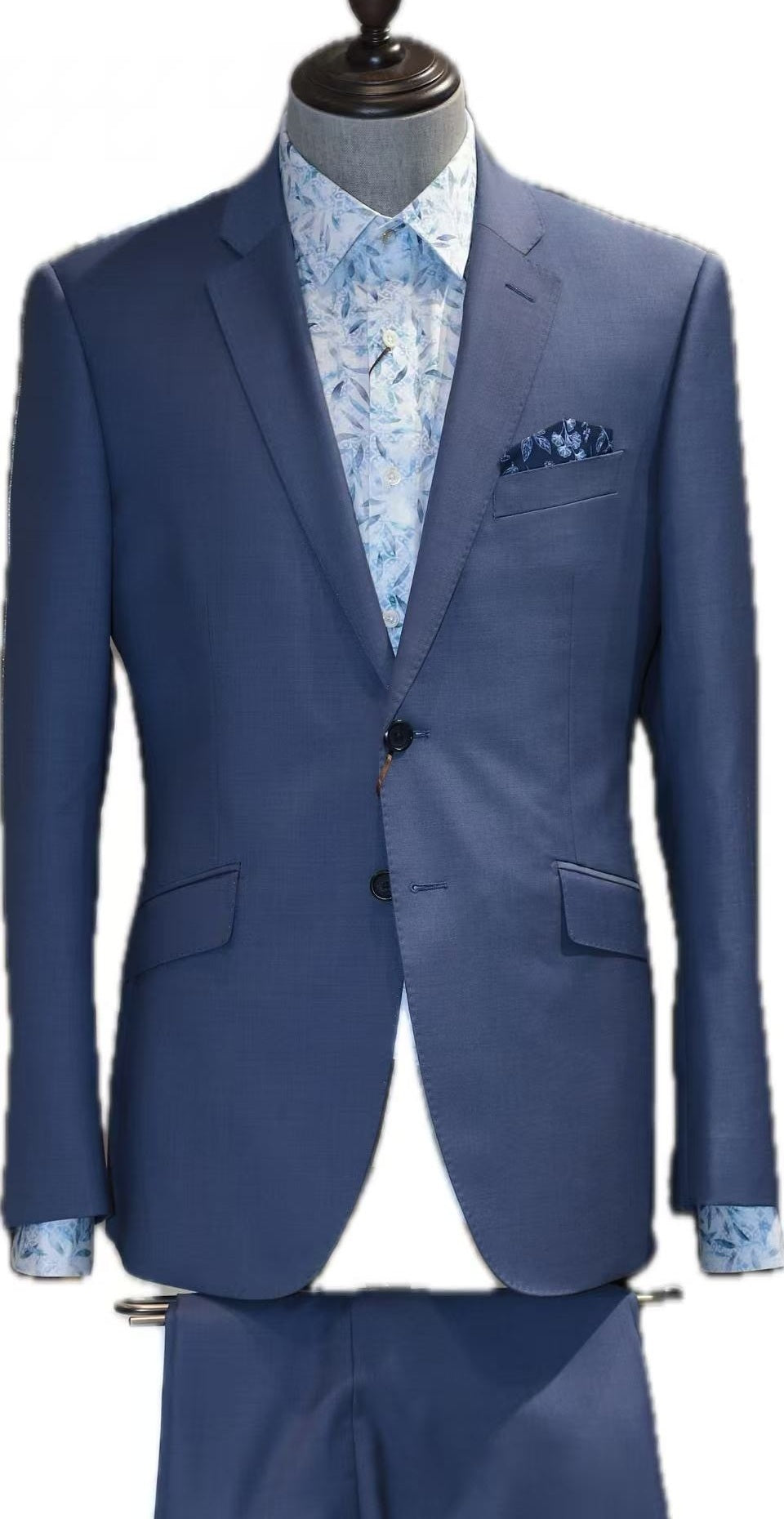 Classic Blue-Grey Business Suit