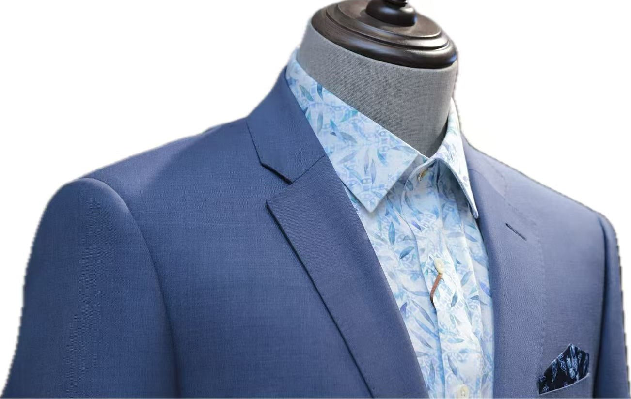 Classic Blue-Grey Business Suit