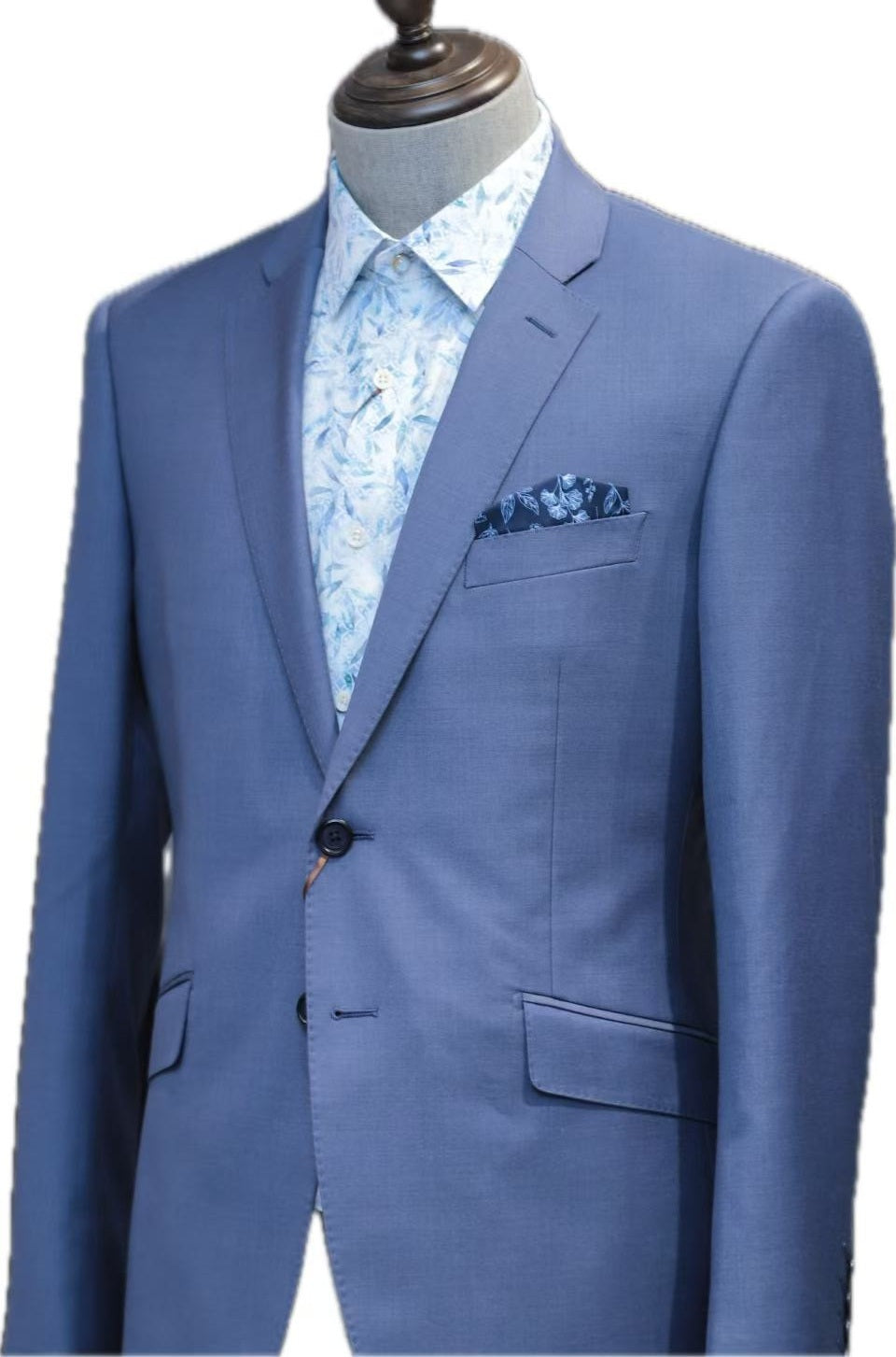 Classic Blue-Grey Business Suit