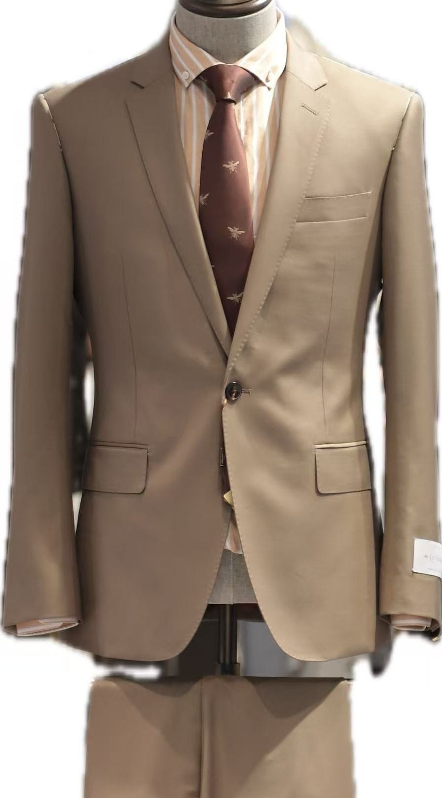 Brown Wool Business Suit