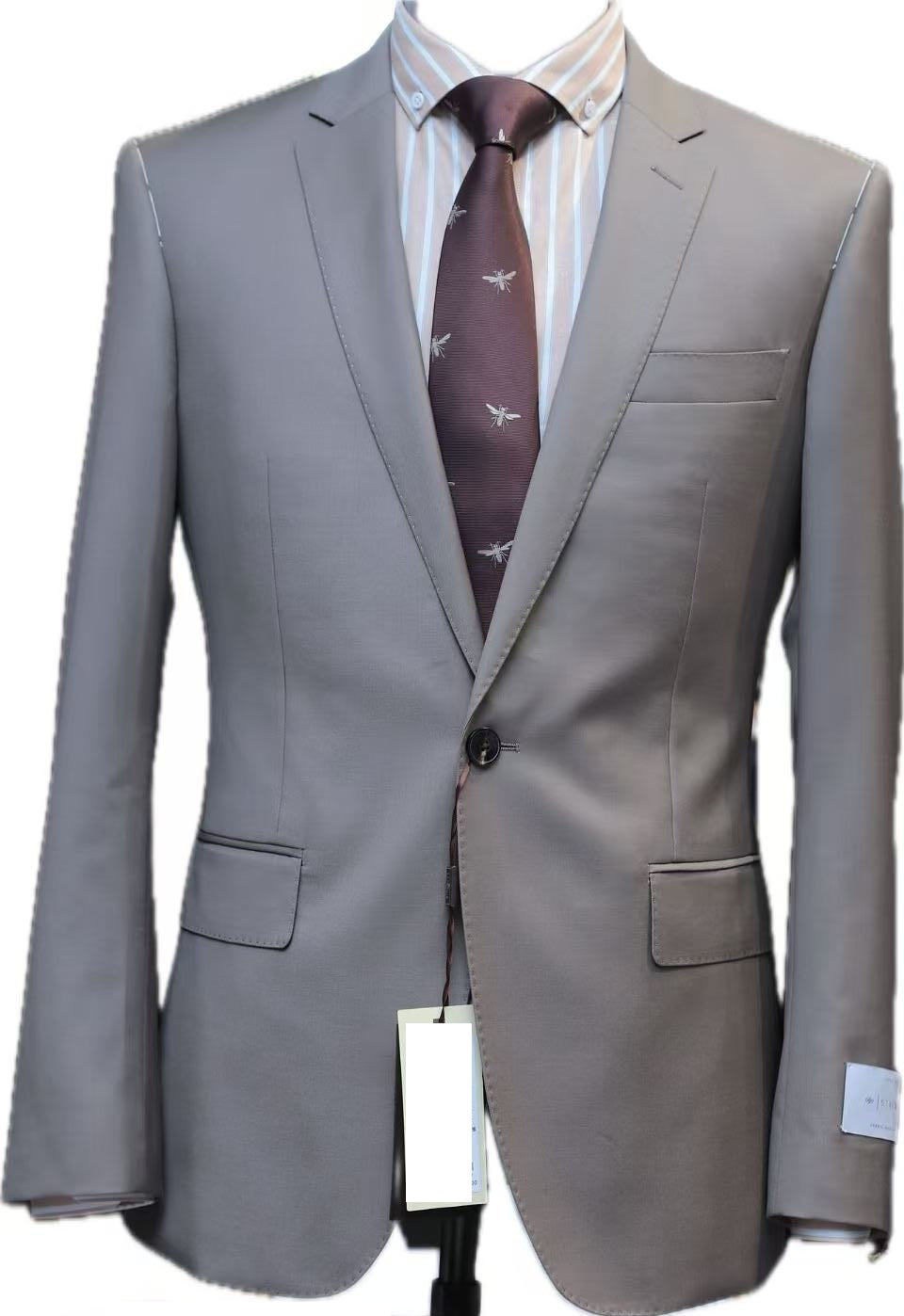 Brown Wool Business Suit