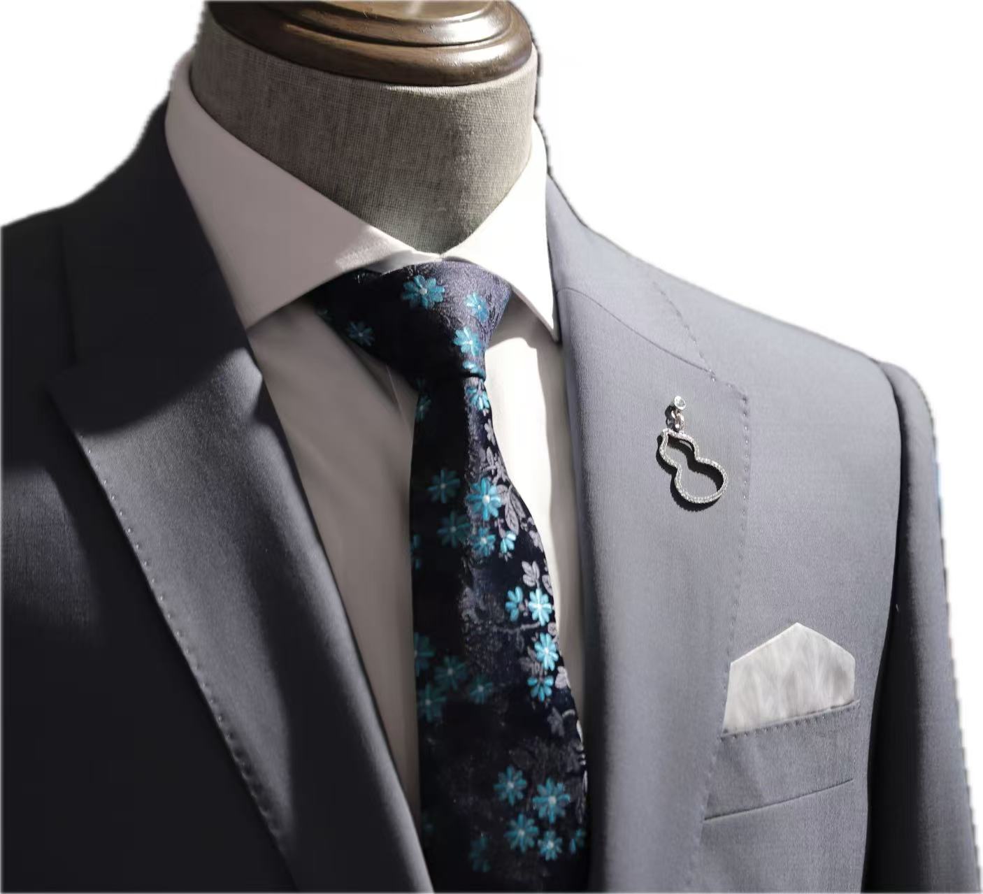 Deep Grey Wool Blend Suit