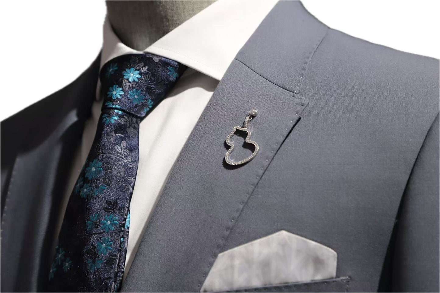 Deep Grey Wool Blend Suit
