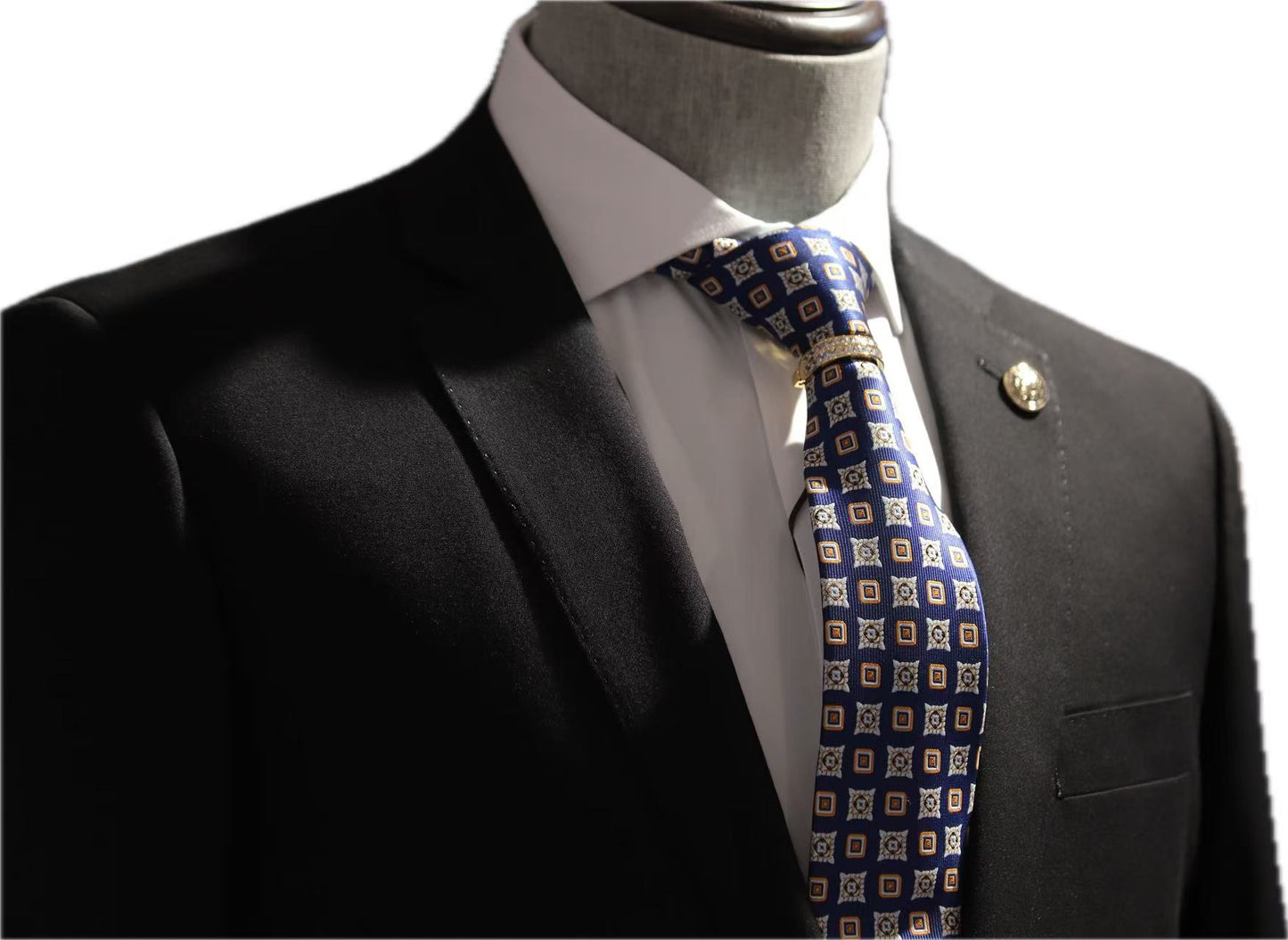 Black Stretch 2-Piece Suit