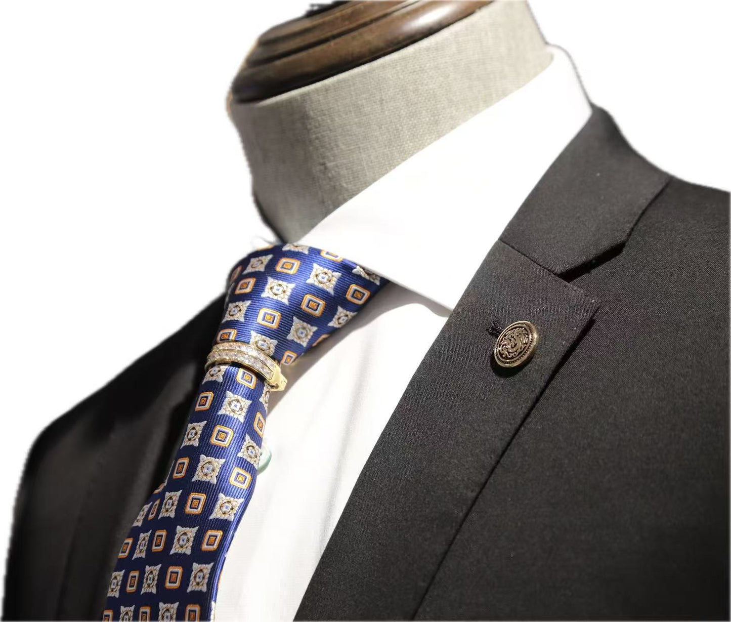 Black Stretch 2-Piece Suit