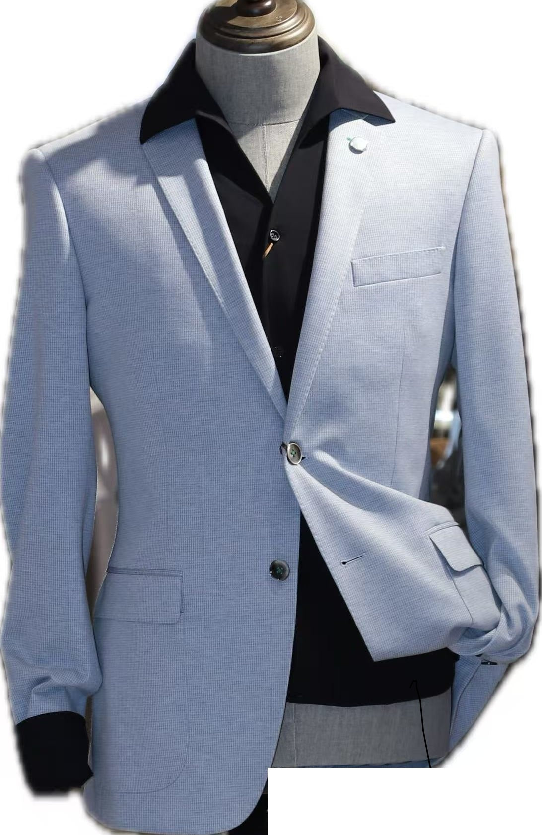 Light Blue Stretch Blazer