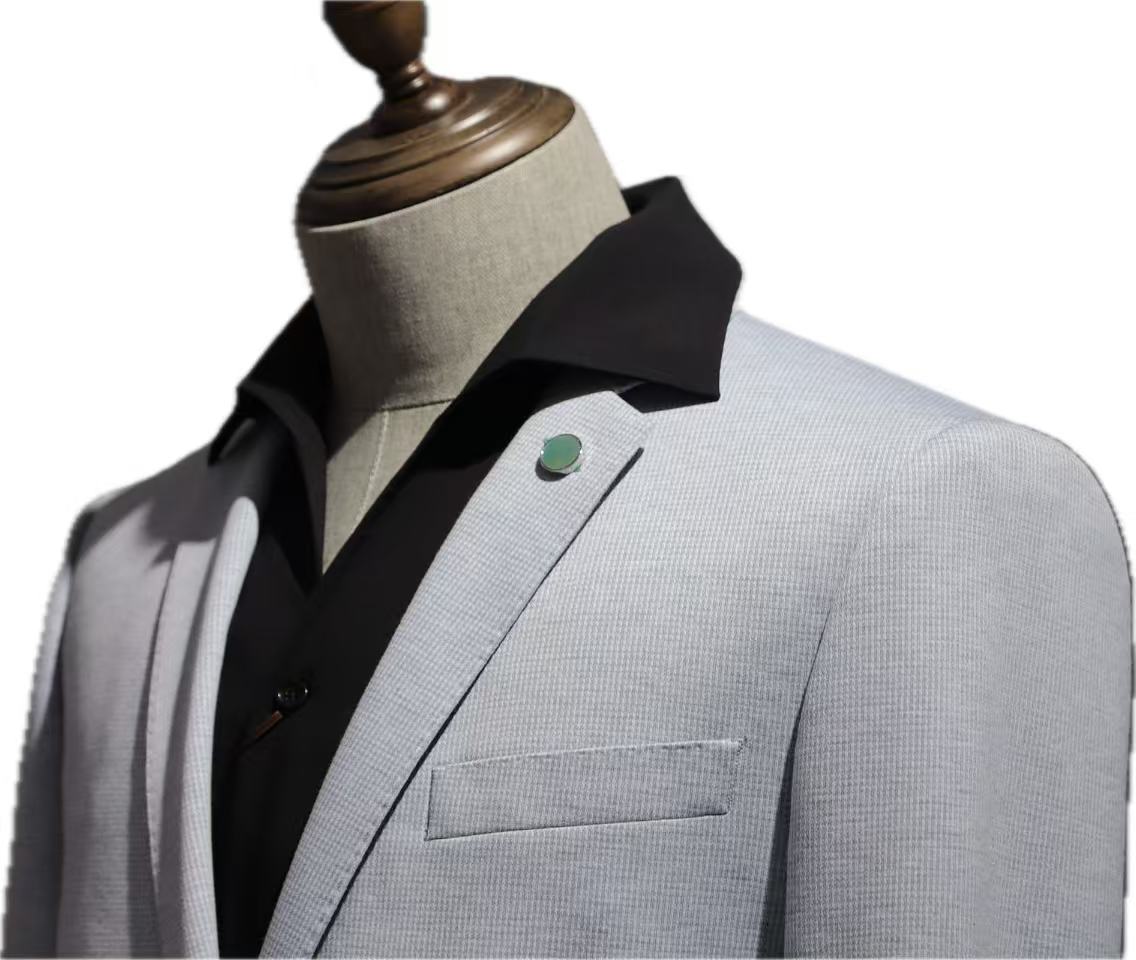 Light Blue Stretch Blazer