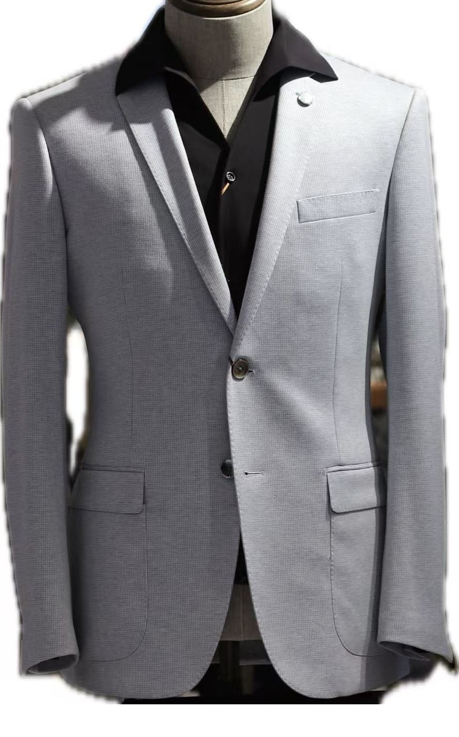 Light Blue Stretch Blazer