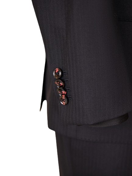 Black Wool Wedding Suit – Custom Tailored Men’s Tuxedo