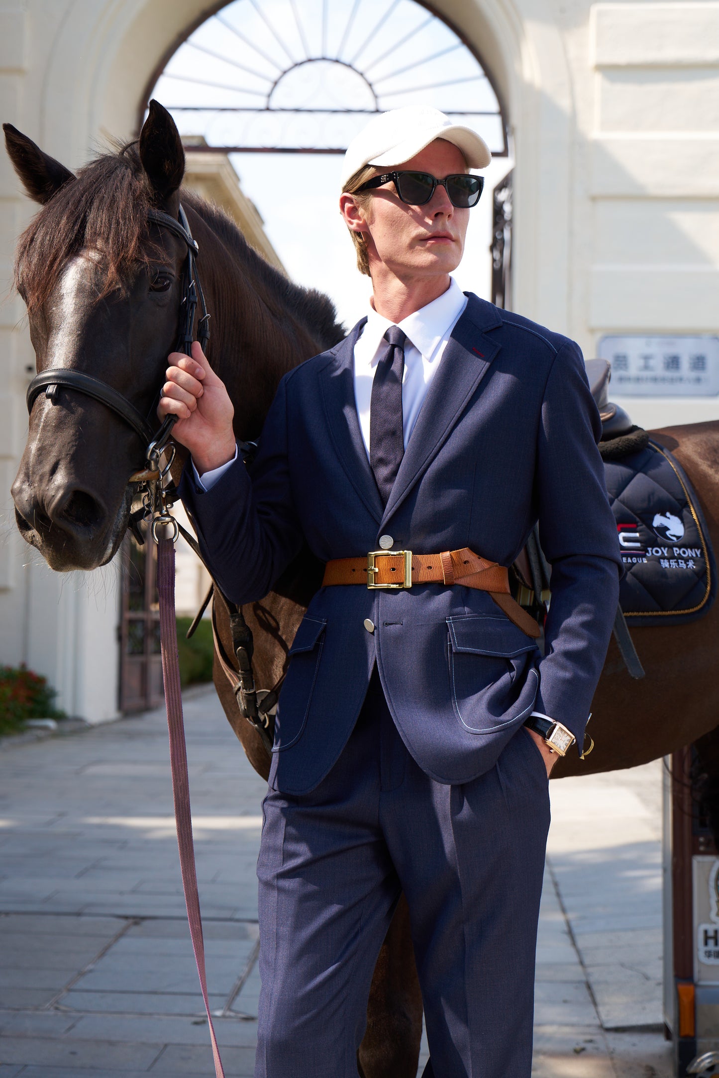 Equestrian Wool Blend Suit