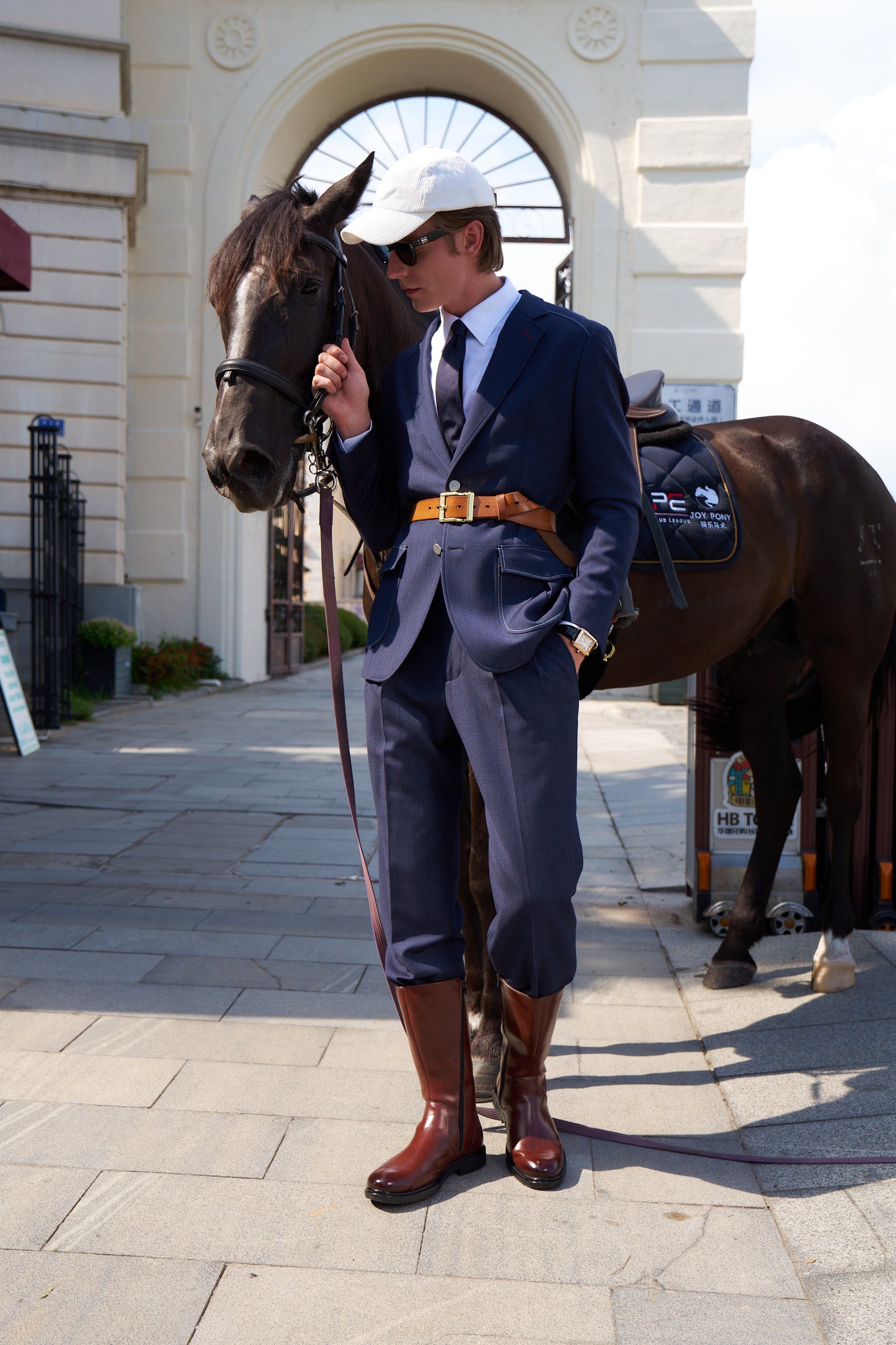 Equestrian Wool Blend Suit