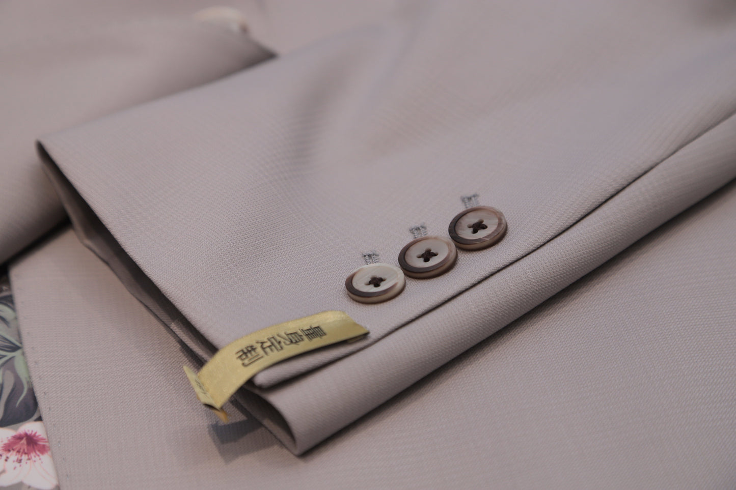 Classic Khaki Checked Business Suit