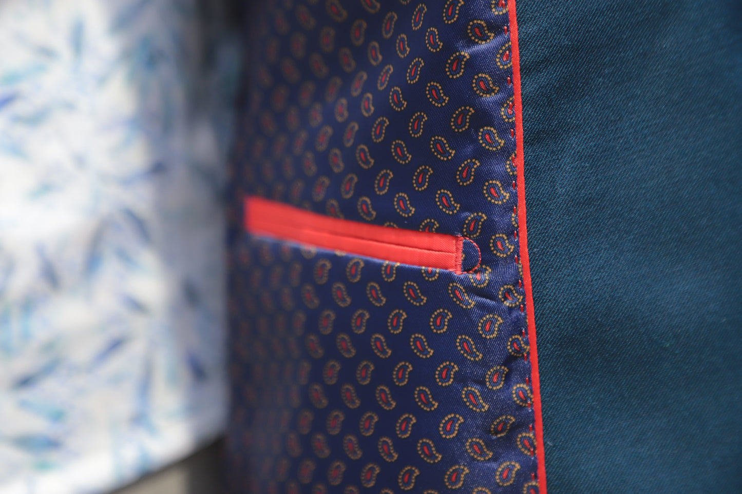 Slim Fit Teal Blue Business Suit