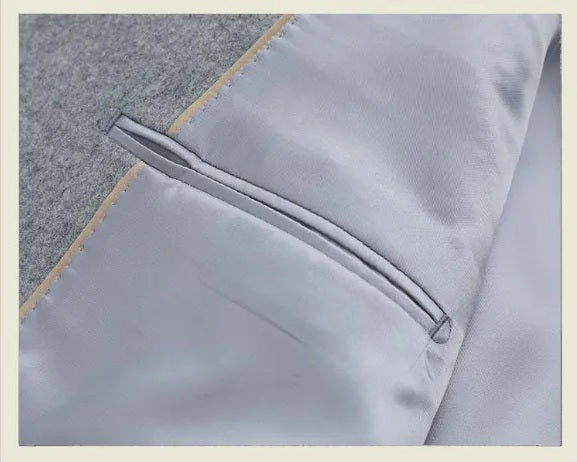 Men’s Stand-Collar Wool-Cashmere Overcoat