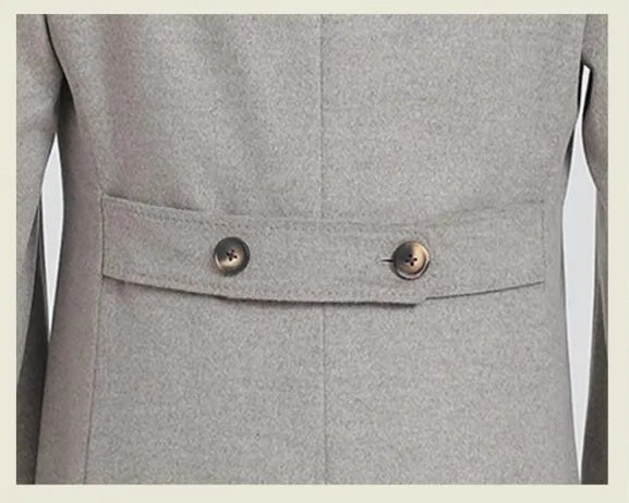 Men’s Double-Breasted Wool-Cashmere Overcoat