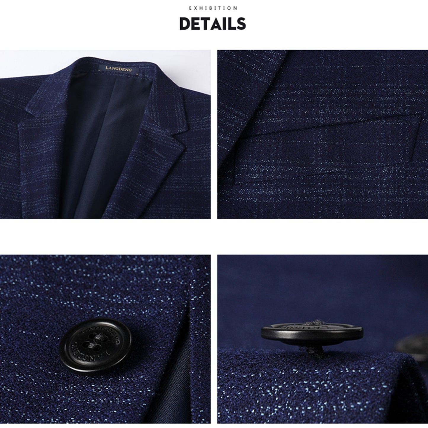 Blazer utilitario moderno de cuadros caqui