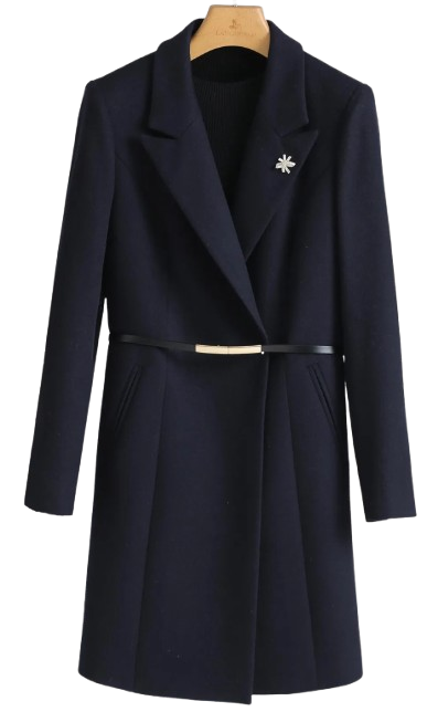 Women’s Belted Wool Coat Series | Elegant Tailored Overcoats for Business & Formal Wear