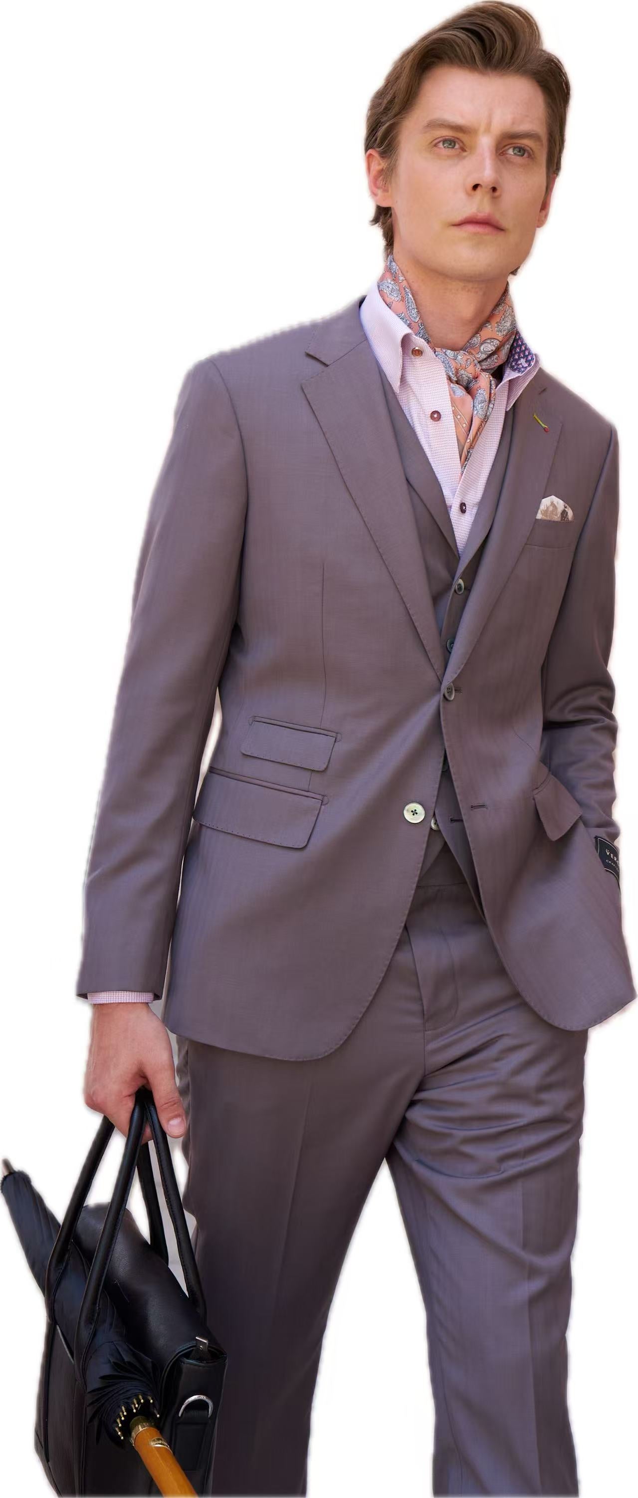 Luxury Wool Three-Piece Suit