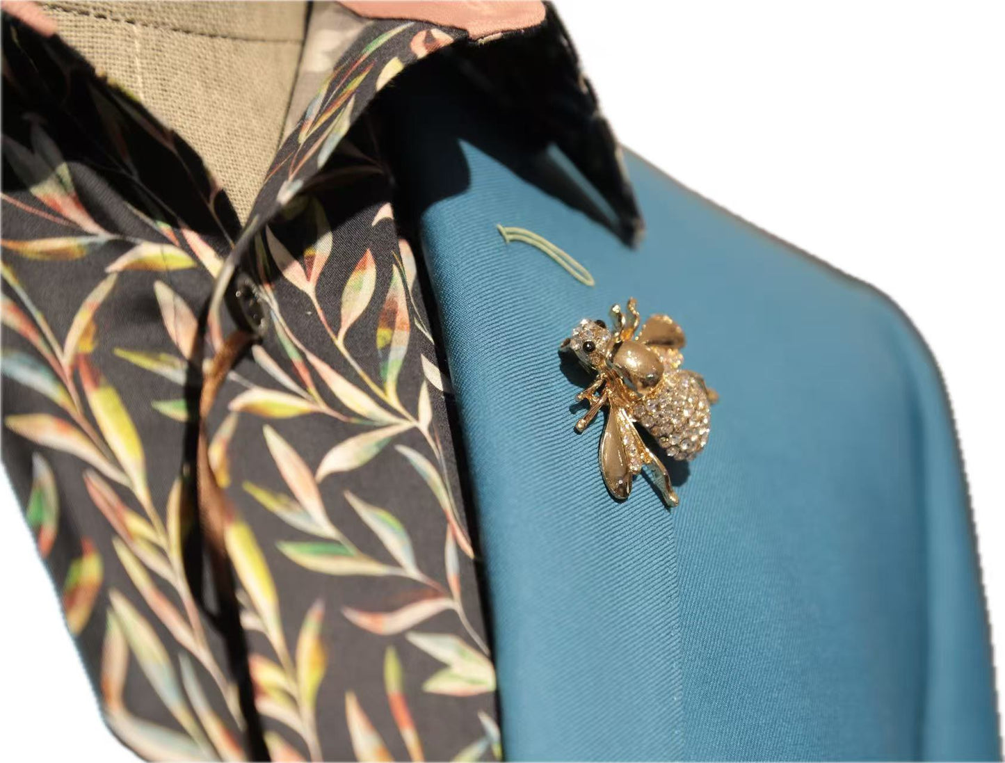 Turquoise Wool Suit set