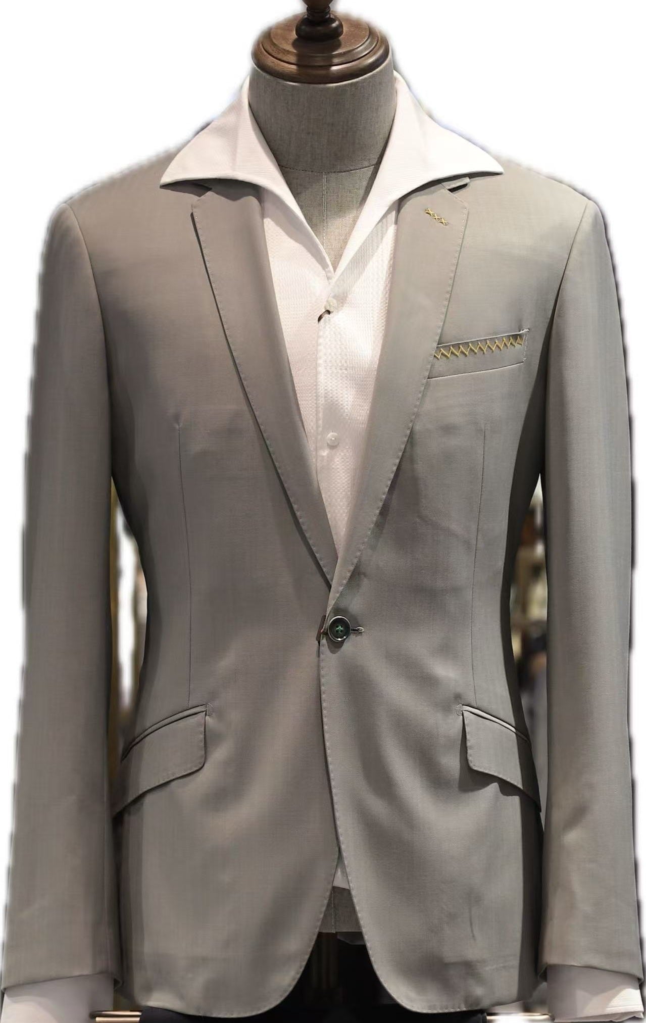 Wool Blend Casual Suit Jacket
