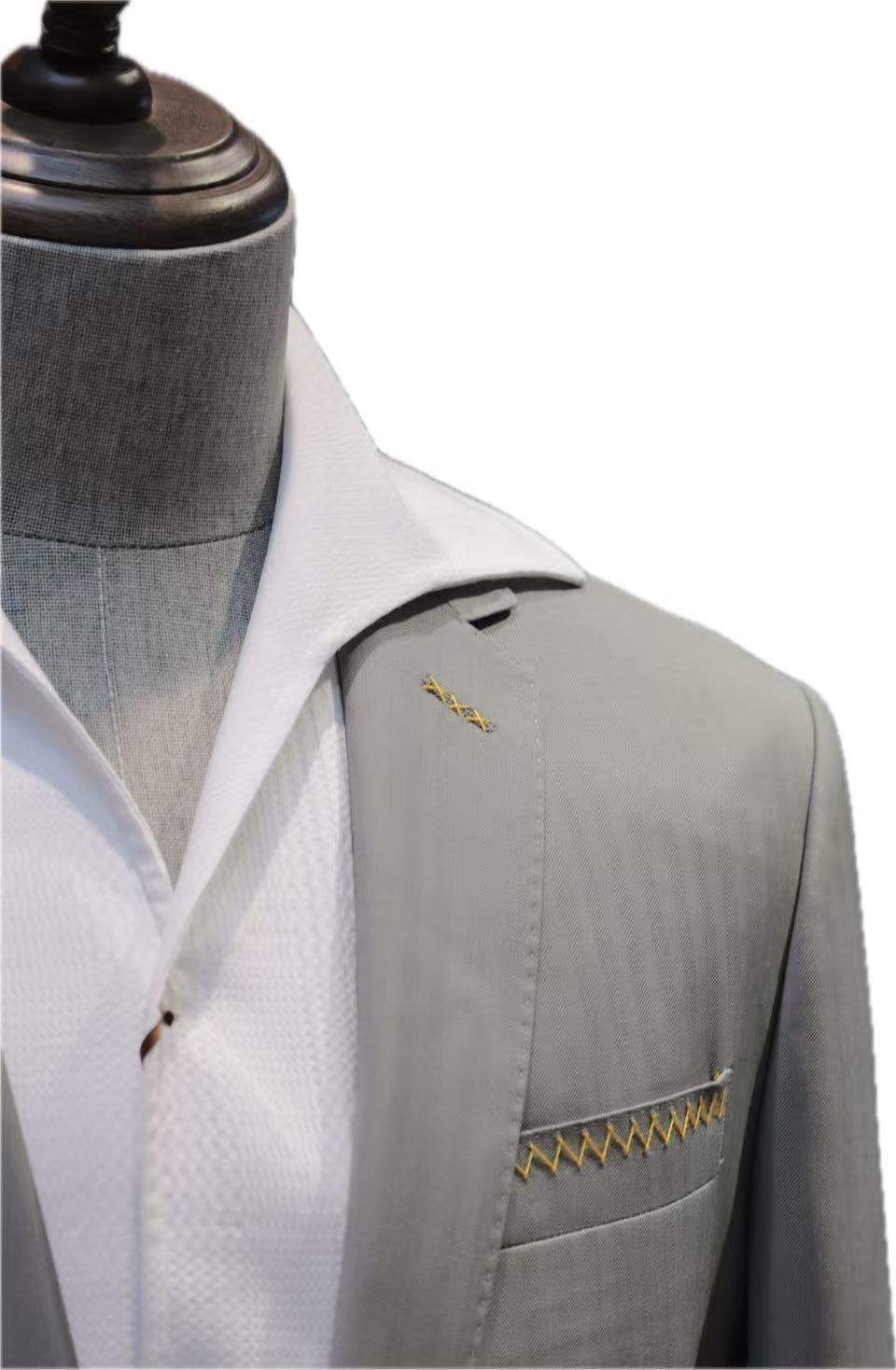 Wool Blend Casual Suit Jacket