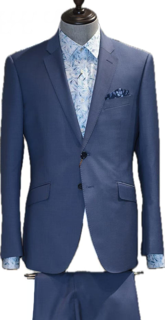 Classic Blue-Grey Business Suit