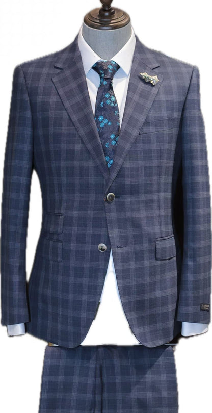 Classic Wool Plaid Business Suit