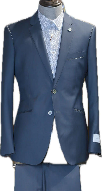 Classic Deep Blue-Green Wool Business Suits