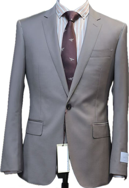 Brown Wool Business Suit