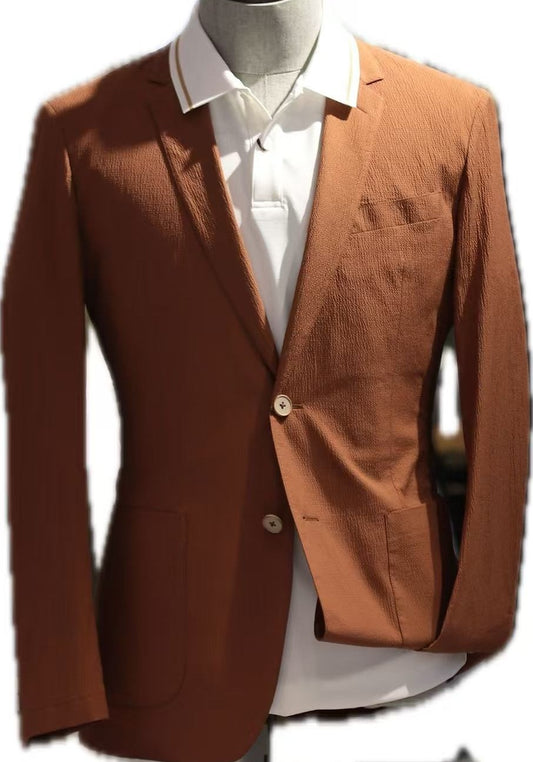 Textured Unlined Stretch Jacket