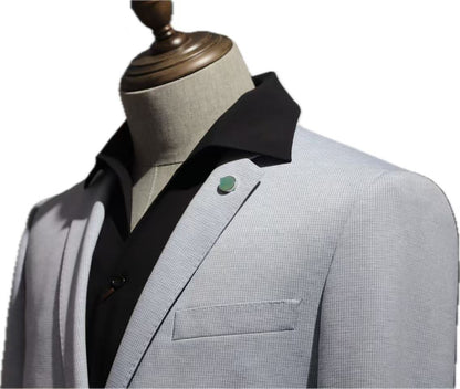 Light Blue Stretch Blazer