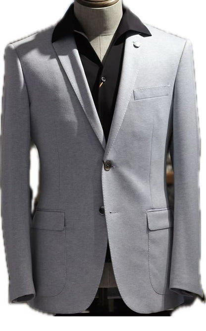 Light Blue Stretch Blazer