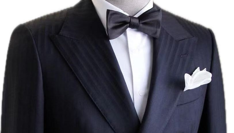 Luxury Wool-Silk Double-Breasted Wedding Tuxedo
