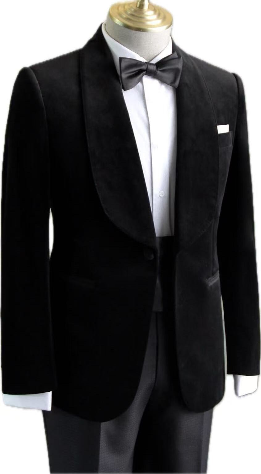 Black Velvet Tuxedo Jacket | Men’s Wedding & Formalwear