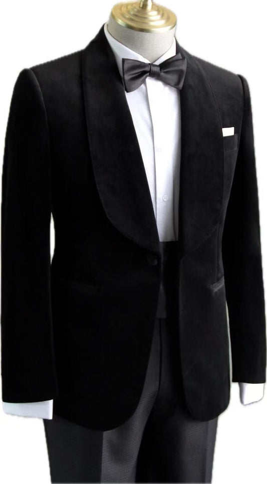 Black Velvet Tuxedo Jacket | Men’s Wedding & Formalwear