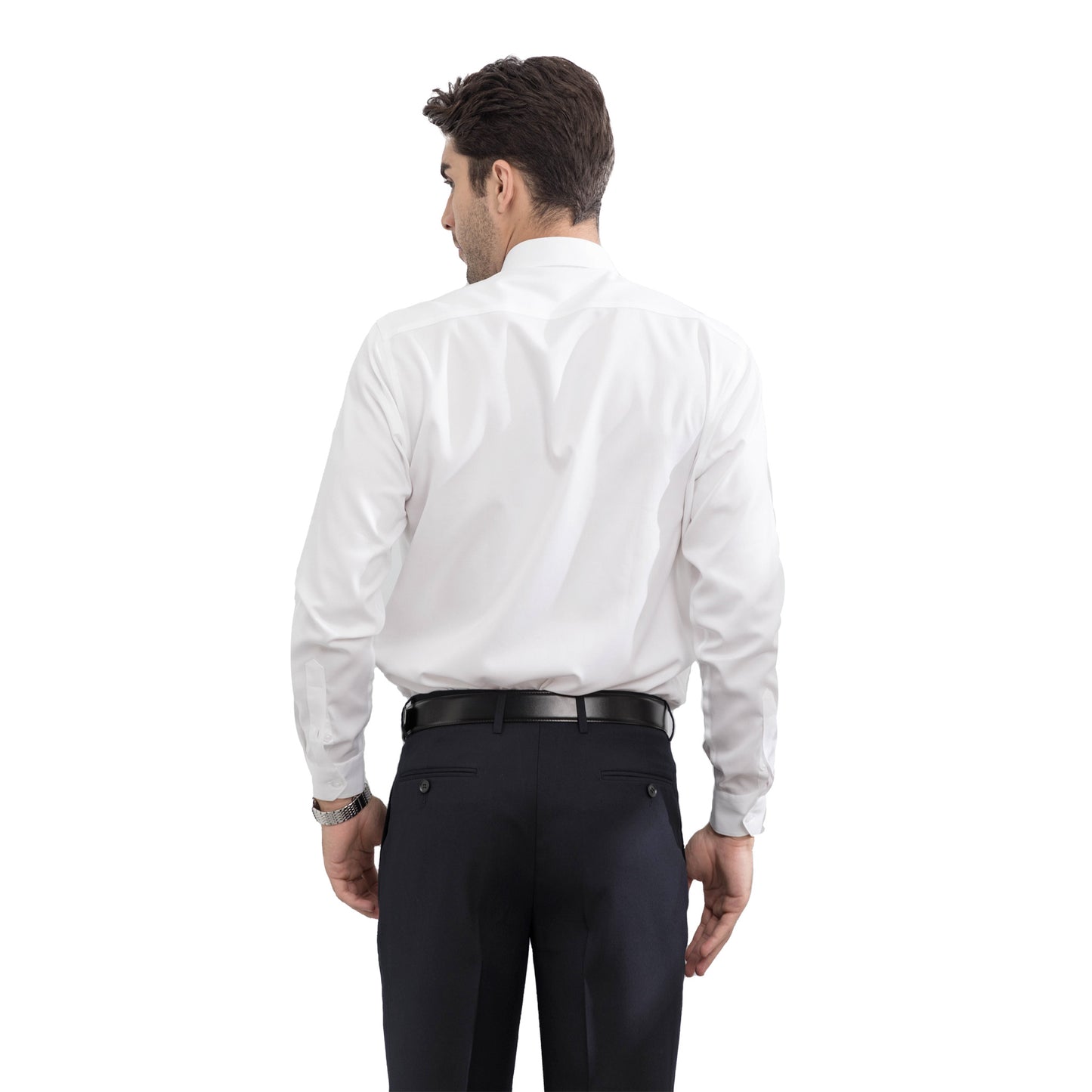 Chemise en coton sergé premium pour homme