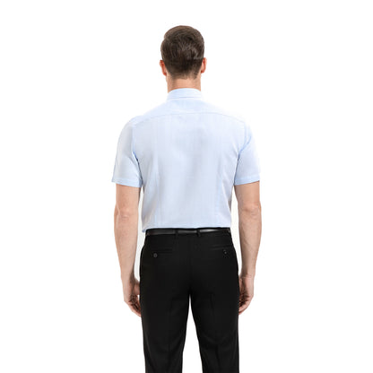 Linen-Cotton Short Sleeve Shirt: Summer Eco-Luxury