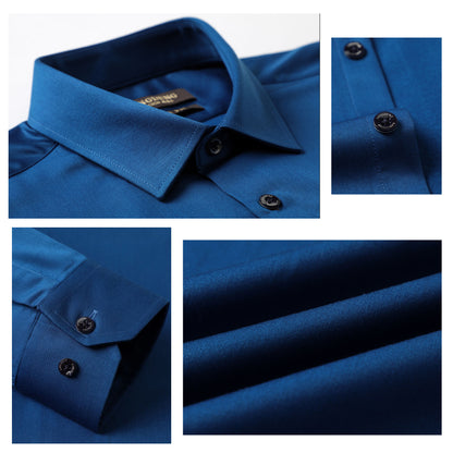 Classic Navy Long Sleeve Shirt: Timeless Elegance