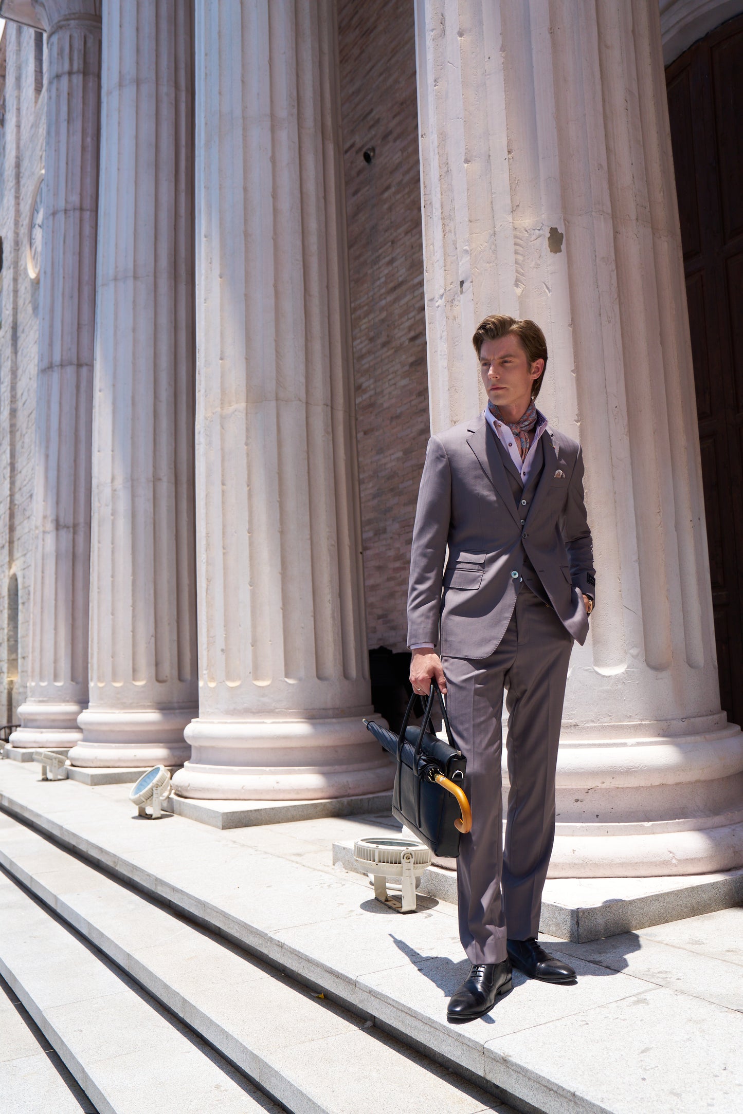 Luxury Wool Three-Piece Suit