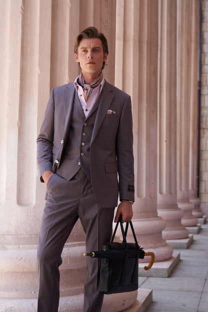 Luxury Wool Three-Piece Suit