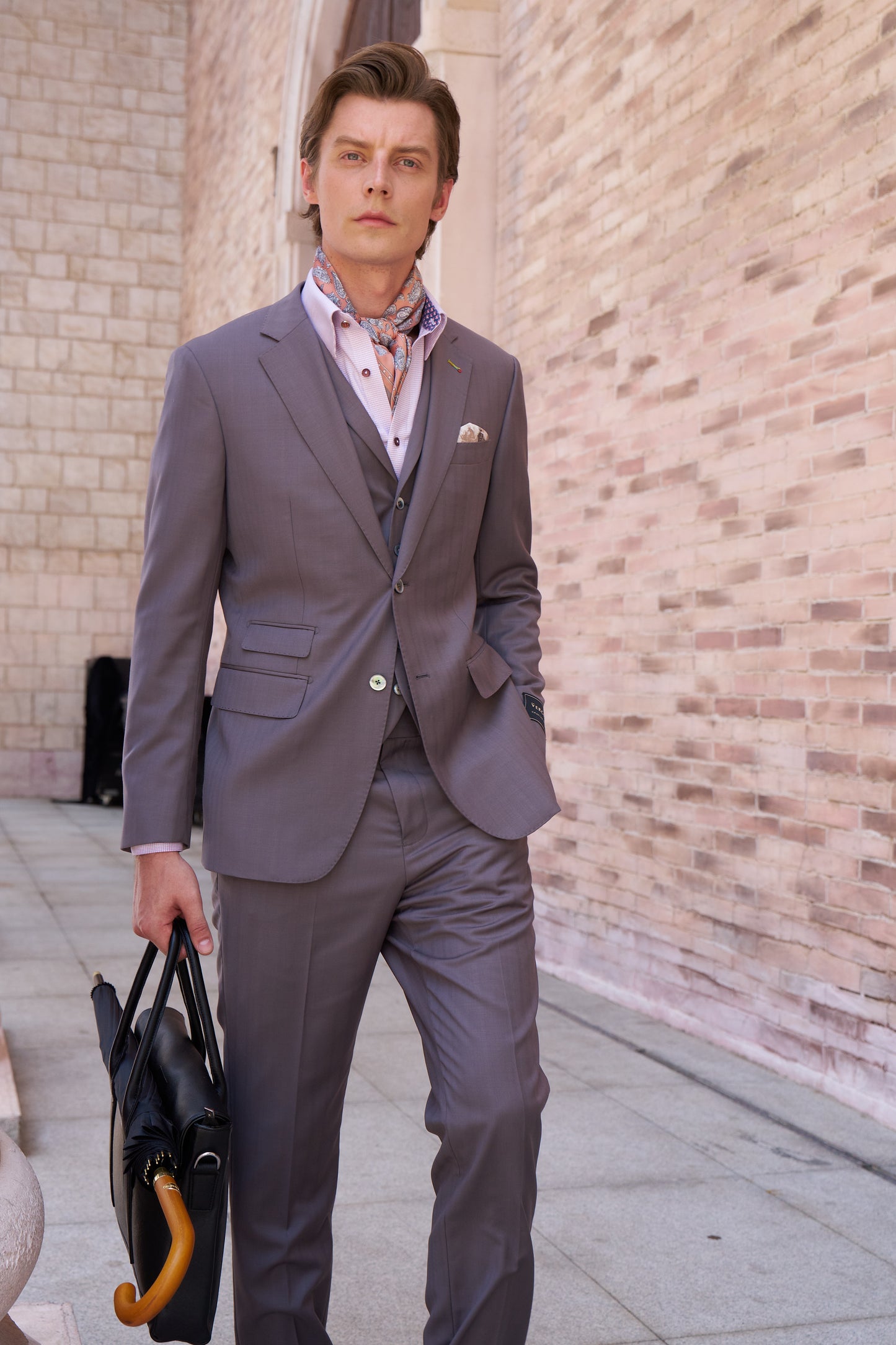 Luxury Wool Three-Piece Suit