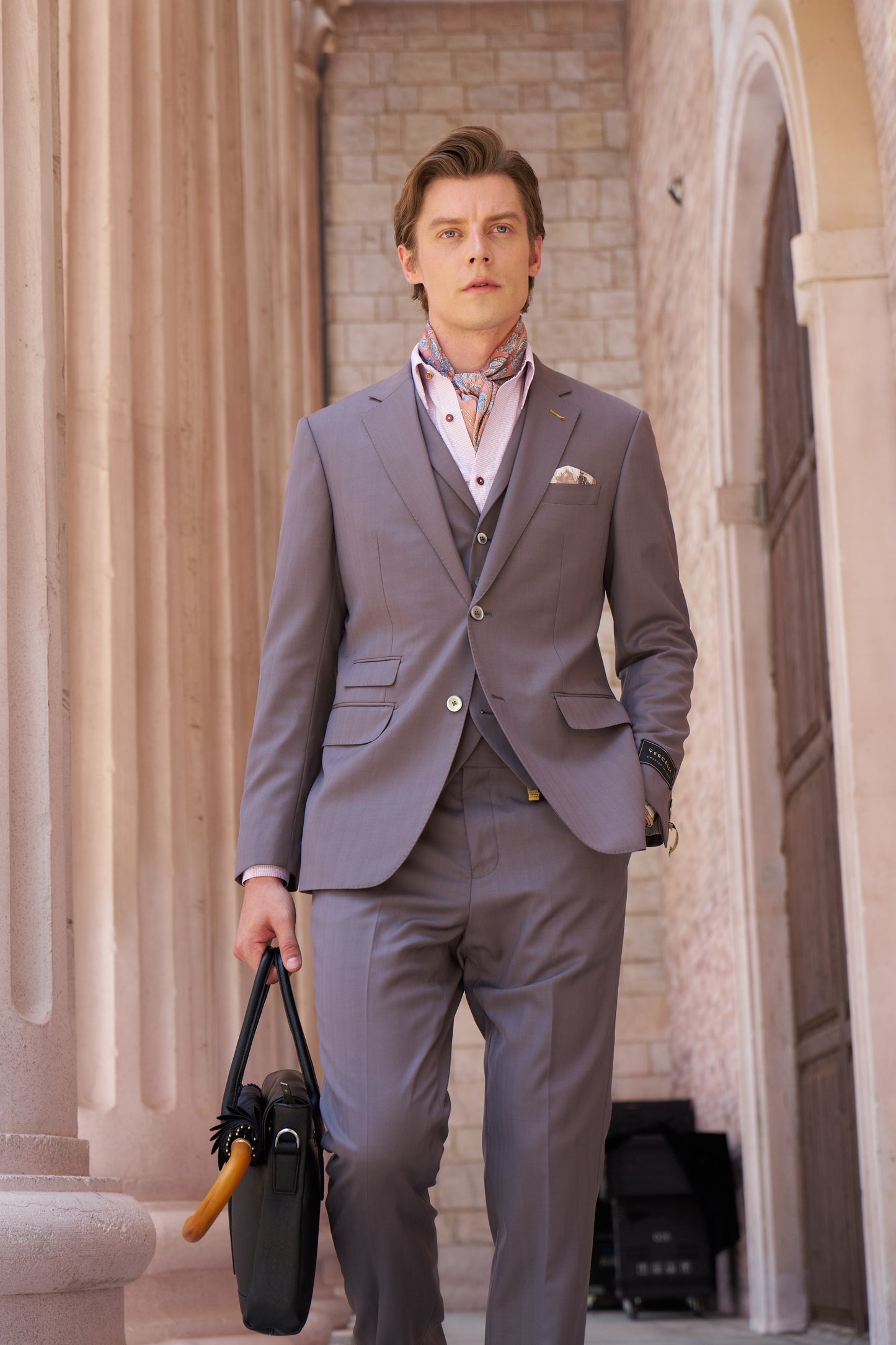Luxury Wool Three-Piece Suit