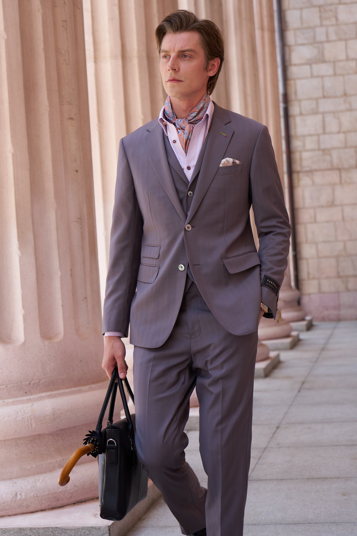 Luxury Wool Three-Piece Suit