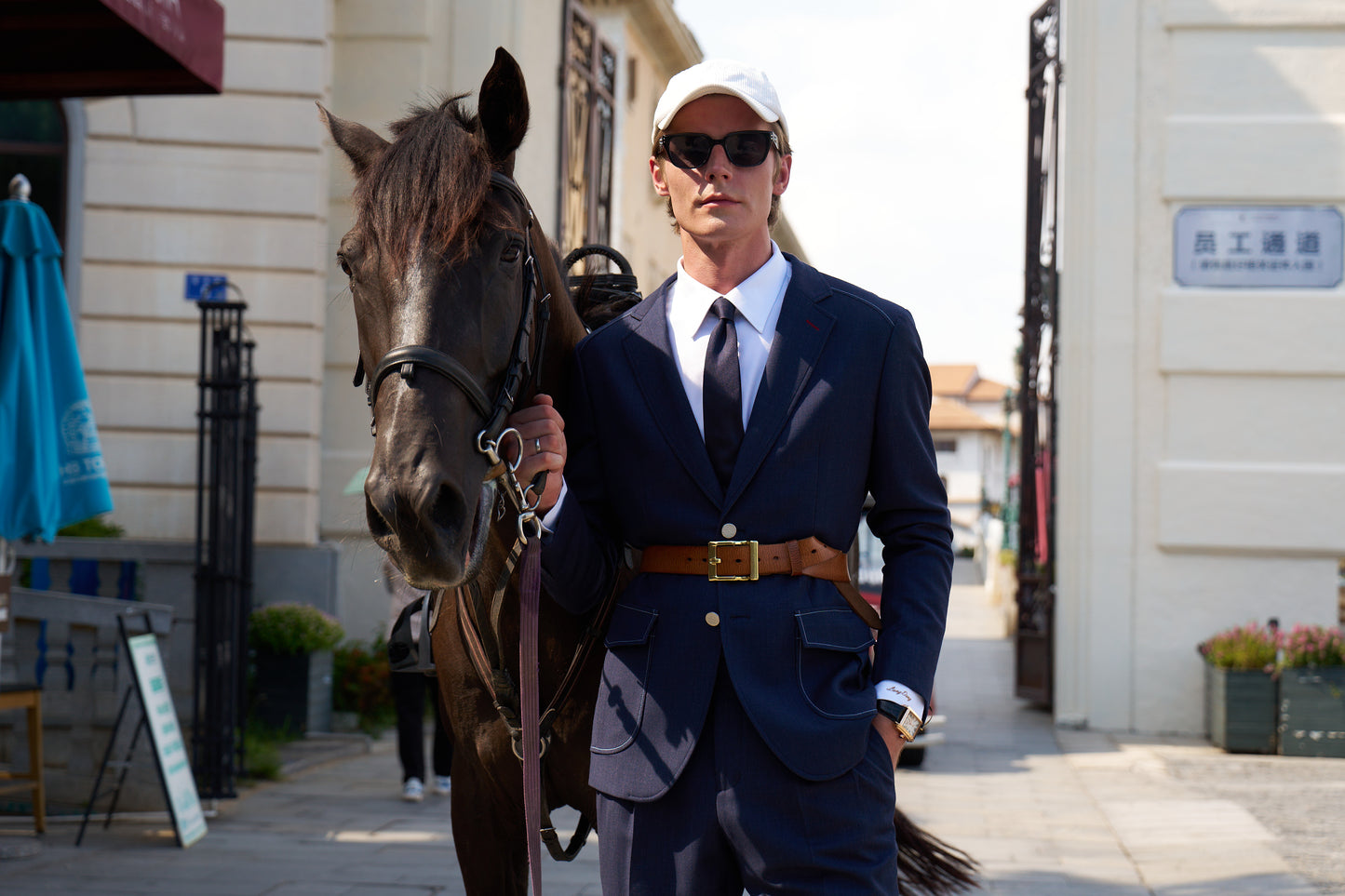 Equestrian Wool Blend Suit