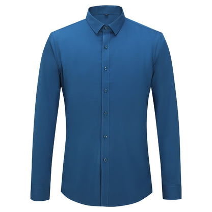 Bamboo Long-Sleeved Shirt in Turquoise