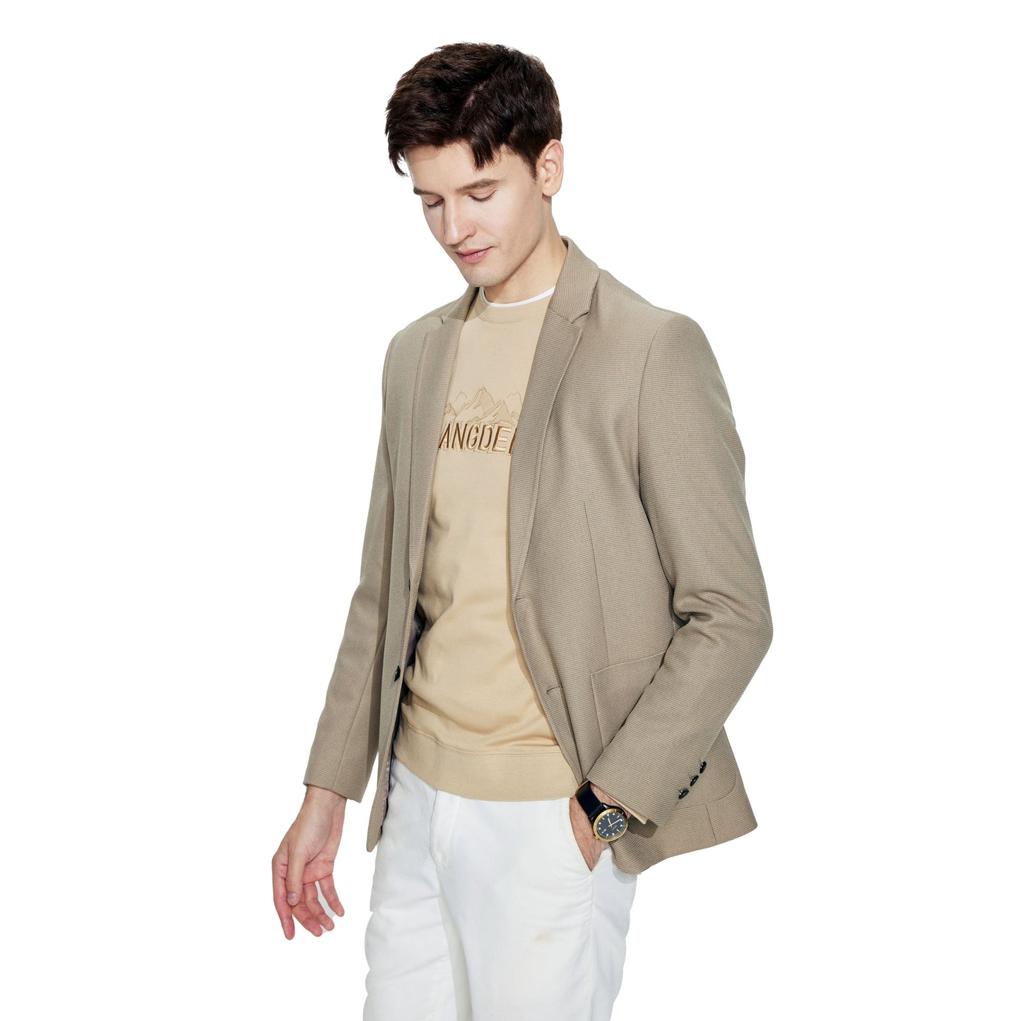 Casual Relaxed Fit Suit Blazer